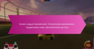 Read more about the article Rocket League Inwisselcodes: Promotionele evenementen, Tijdgebonden codes, Betrokkenheid van fans